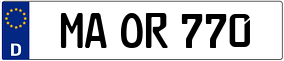 Truck License Plate